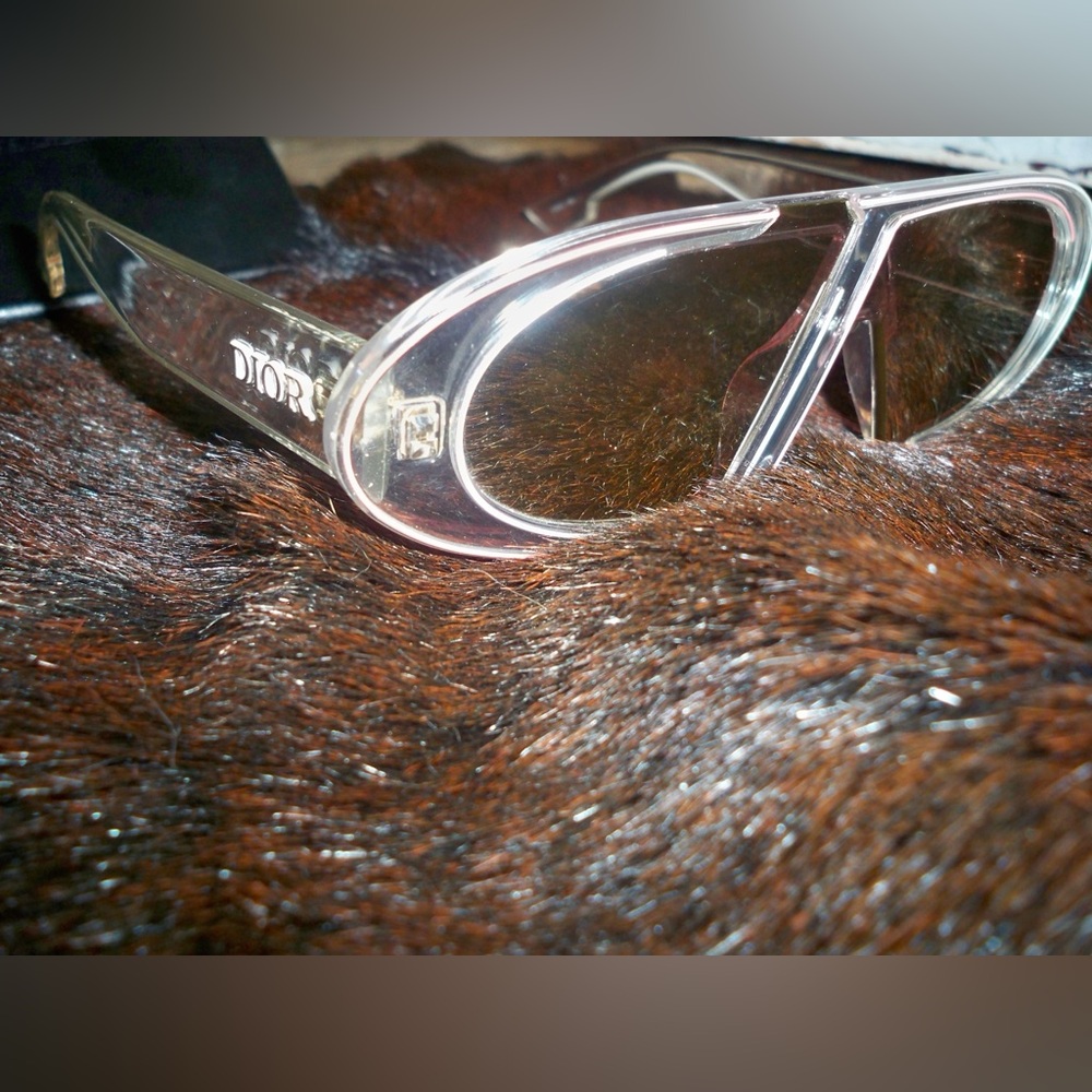Dior Sunglasses with Clear and Brown Accents